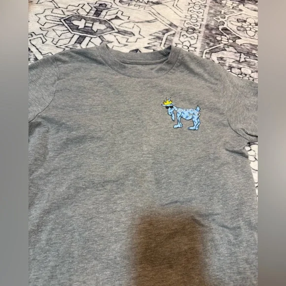 GOAT USA All Star Lax T-Shirt in gray- size youth small - Picture 3 of 5